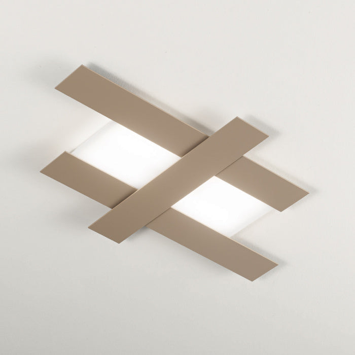 Plafoniera LED Gea Luce DOHA P/M – Tortora