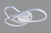 Plafoniera LED, Anelli Incrociati, Nera, Metallo e Acrilico, Favolux ERA-PP-WH Diamant Lux