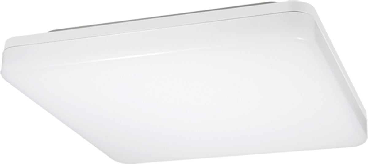 Plafoniera LED Quadrata Anti-UV IP54 IK08 24W CCT per Esterni e Interni – schema con dimensioni