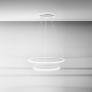 Sospensione a Doppio Anello Concentrico LED – Gea Luce Erika S/2
