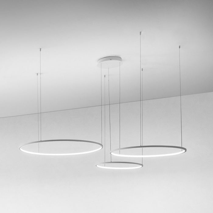 Sospensione a Triplo Anello Distanziato LED – Gea Luce Erika S/3D