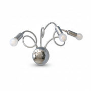 Applique da parete con braccio flessibile cromato Diamantlux ELISA A3