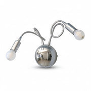 Applique da parete con braccio flessibile cromato Diamantlux ELISA A2