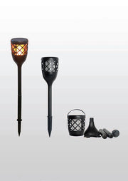 Torcia LED Solare Effetto Fiamma con Sensore Crepuscolare FLAME2N Botlighting