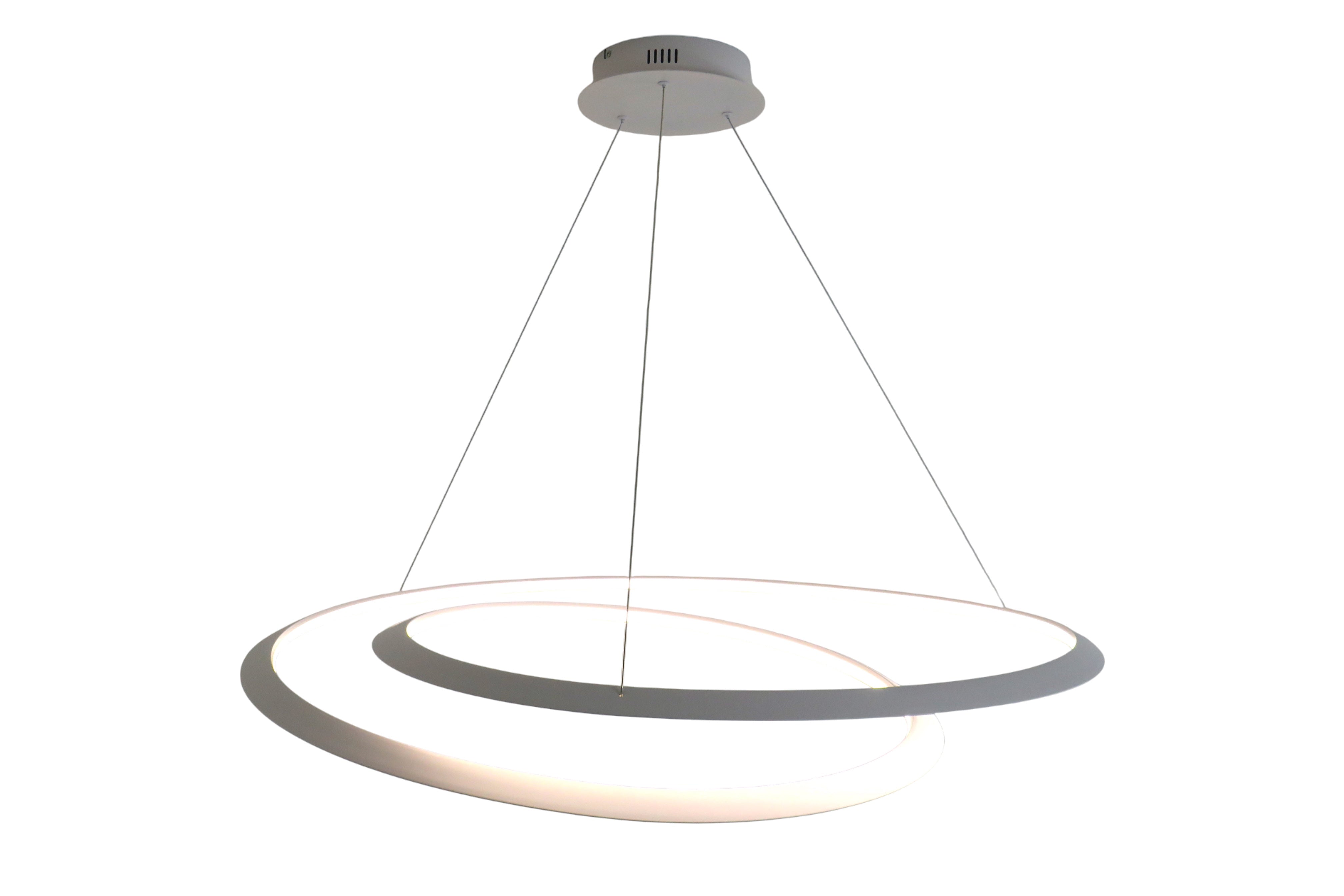 Lampadario LED Spirale Design Moderno Ø100 cm Bianco FULVIA S100 FAVOLUX