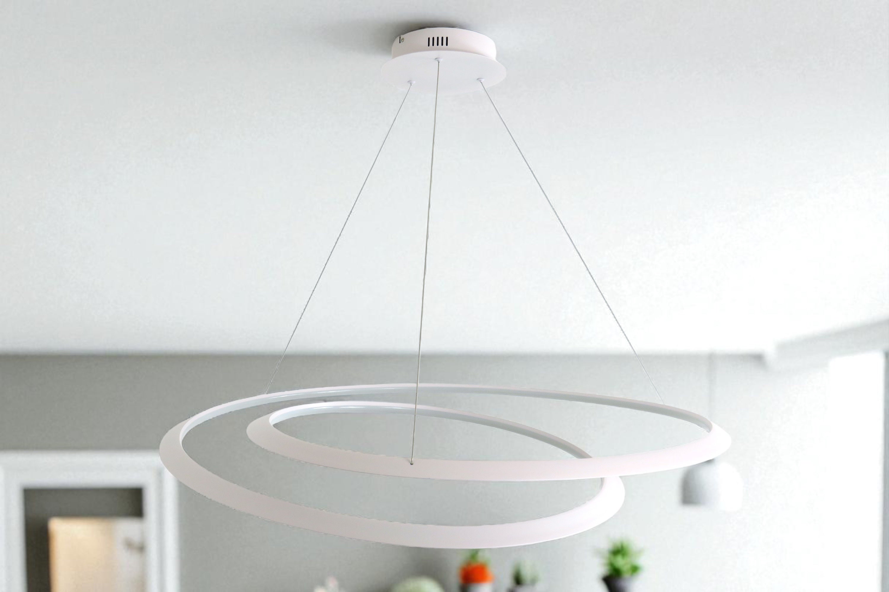 Lampadario LED Spirale Design Moderno Ø100 cm Bianco FULVIA S100 FAVOLUX