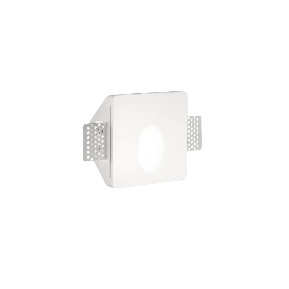 Faretto Incasso Segnapasso in Gesso Quadrato LED Walky-3 FI Ideal Lux