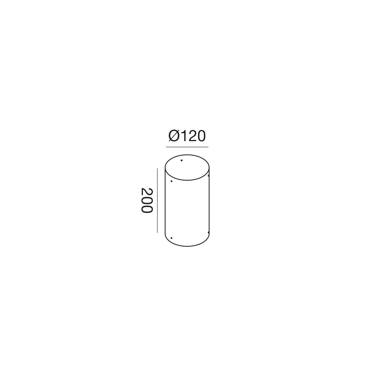 Palo paletto modulare H20cm Grigio Antracite GES2404