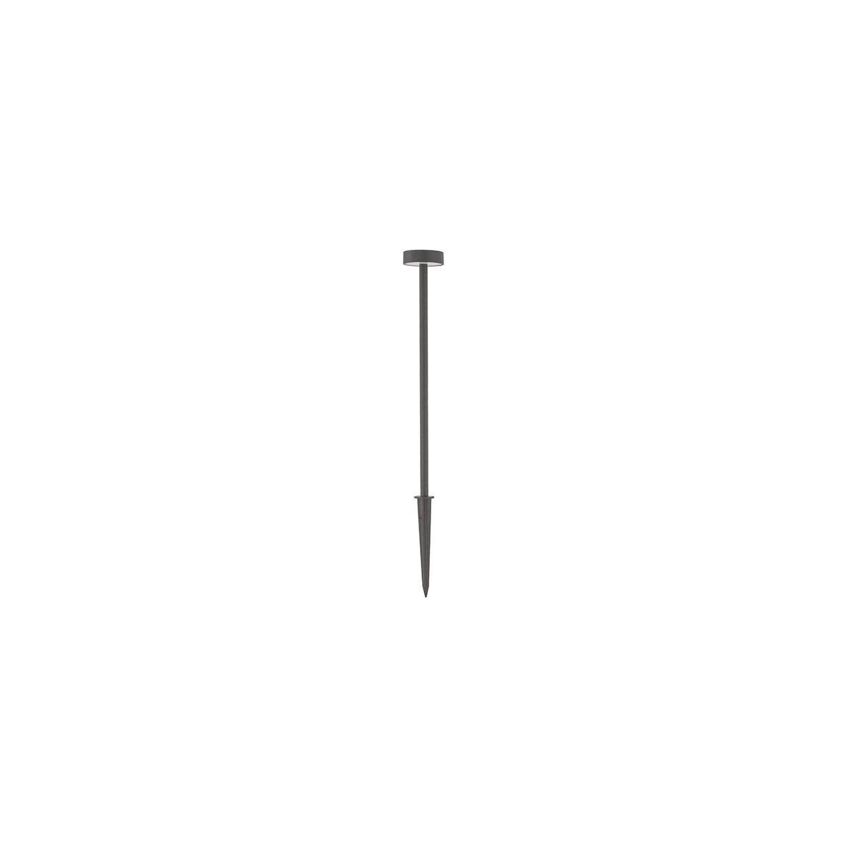 Paletto LED 1,5W con picchetto Grigio Antracite 3000K H30cm GES2420C