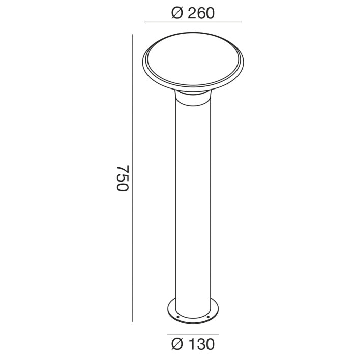 Lampioncino da giardino ruggine E27 GES522 Gea Luce