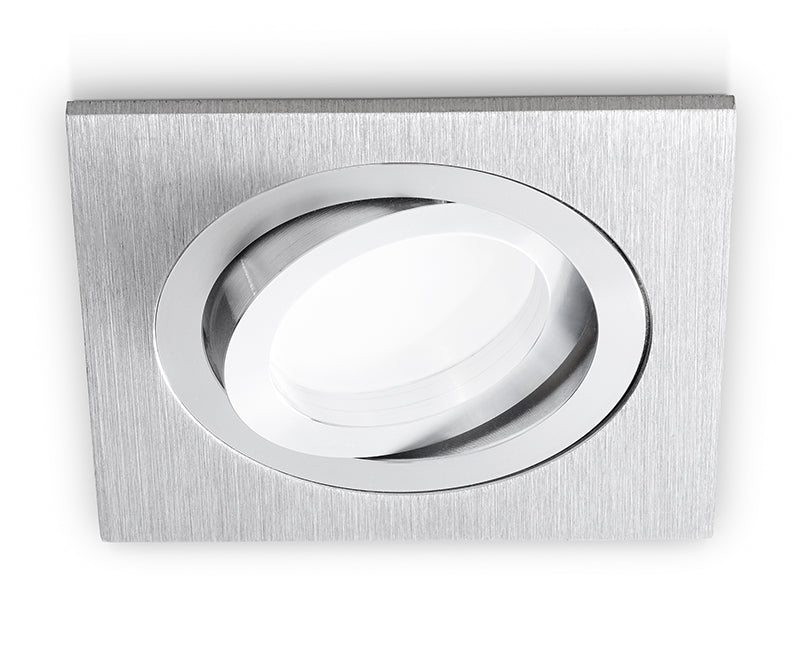 Faretto Incasso Quadrato Orientabile GU10 LED 5 Finiture