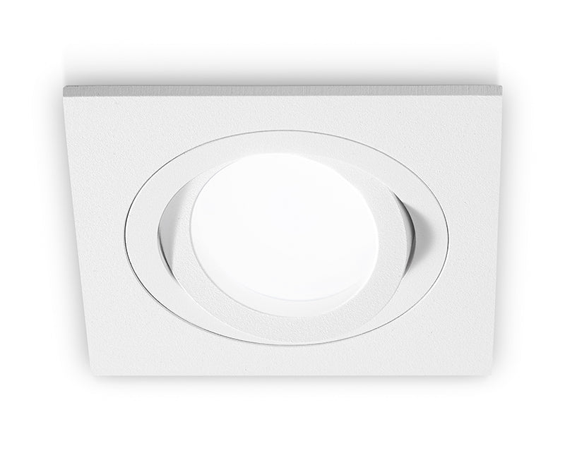 Faretto Incasso Quadrato Orientabile GU10 LED 5 Finiture