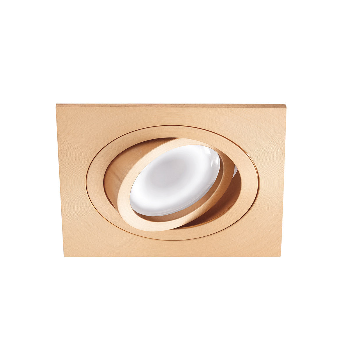 Faretto Incasso Quadrato Orientabile GU10 LED 5 Finiture