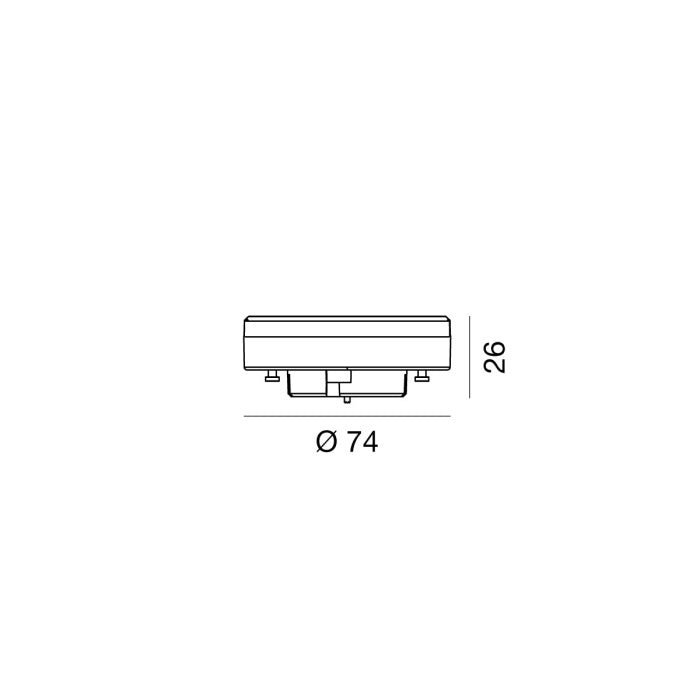 Lampadina LED GX53 8W Diffusore Opale Luce Calda/Naturale – Gea Luce GLA091