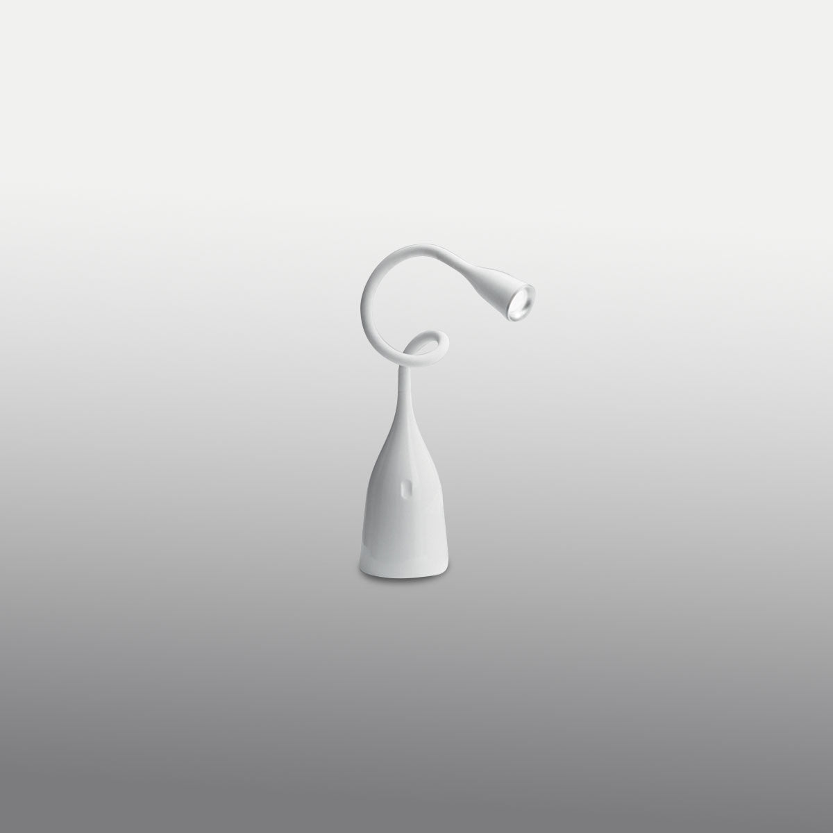 Lampada da Tavolo LED Braccio Flessibile Touch Dimmer Bianco Lucido – Gea Luce GLS020