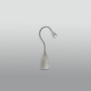 Lampada da Tavolo LED Braccio Flessibile Touch Dimmer Grigio Lucido – Gea Luce GLS021