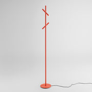 Piantana LED Doppio Spot Orientabile 350° Dimmerabile Arancio Bruciato – Gea Luce GPIA40