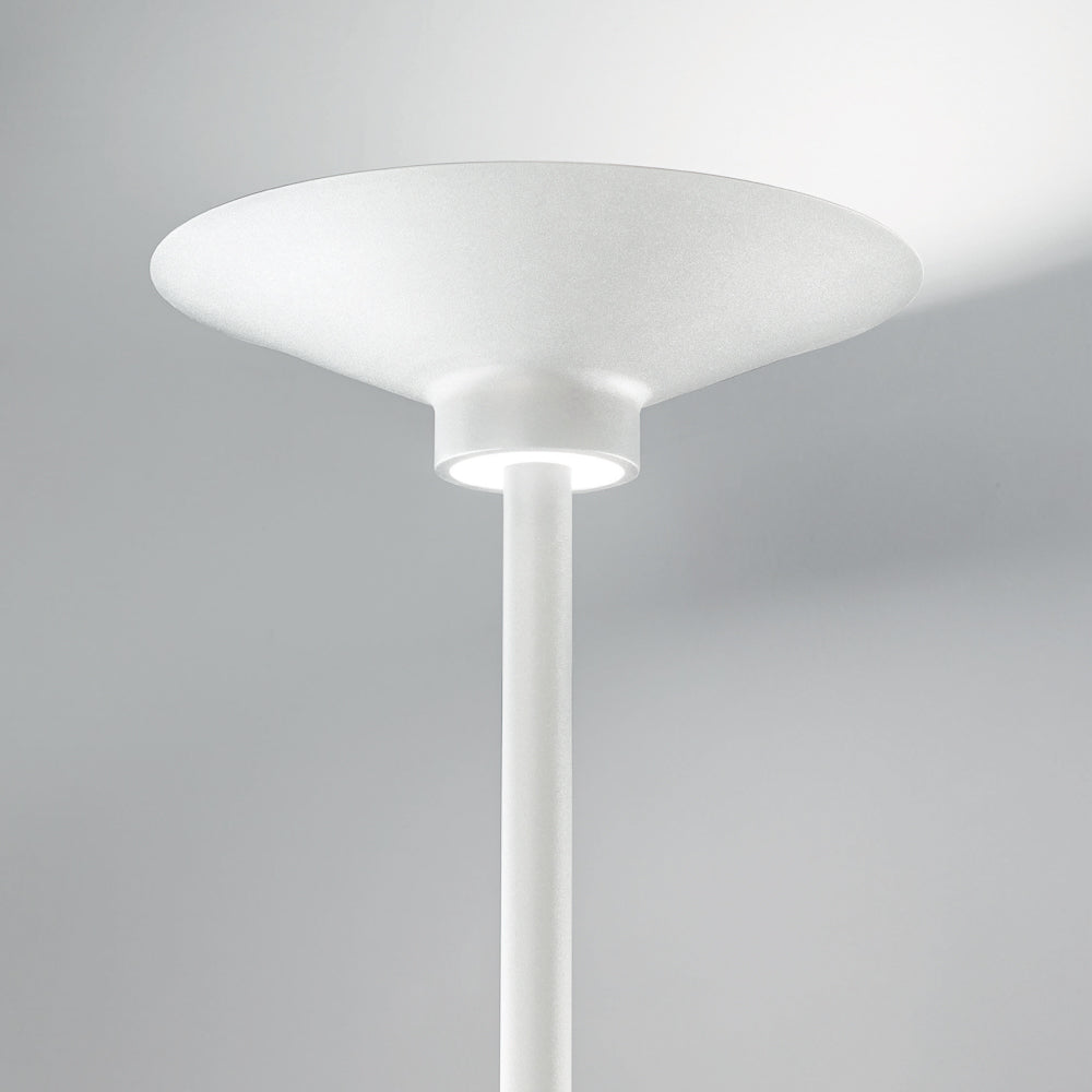 Piantana LED Up&Down Diffusore in Vetro 48W Dimmerabile Bianco Opaco – Gea Luce GPIB10