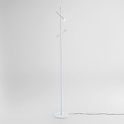 Piantana LED Doppio Spot Orientabile 350° Dimmerabile Bianco Opaco – Gea Luce GPIB40