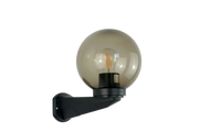 Applique sfera da esterno Ø20 cm PMMA E27 fumé Diamantlux