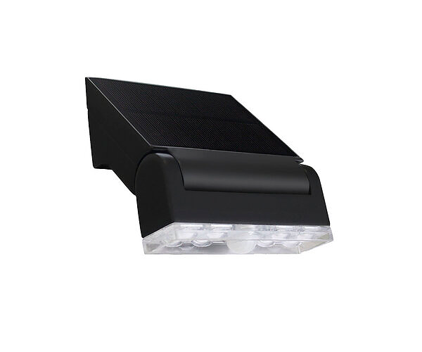 Proiettore LED solare con sensore di movimento nero - Bot Lighting INCLINE2N