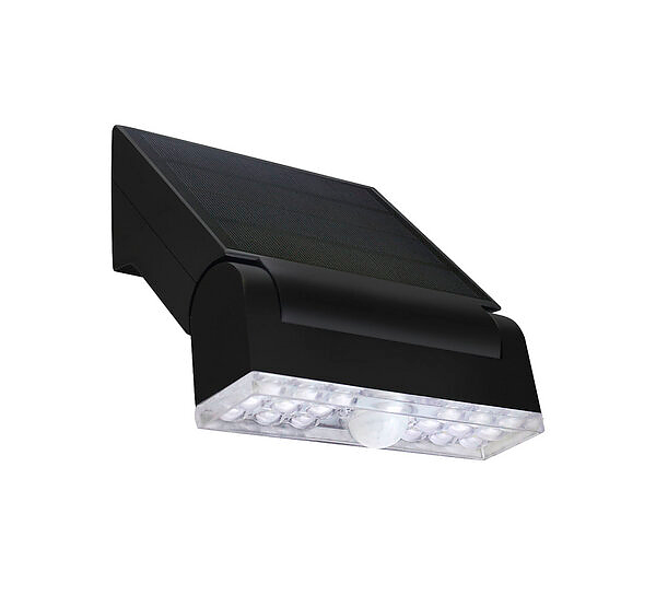Proiettore LED solare con sensore di movimento nero - Bot Lighting INCLINE4N