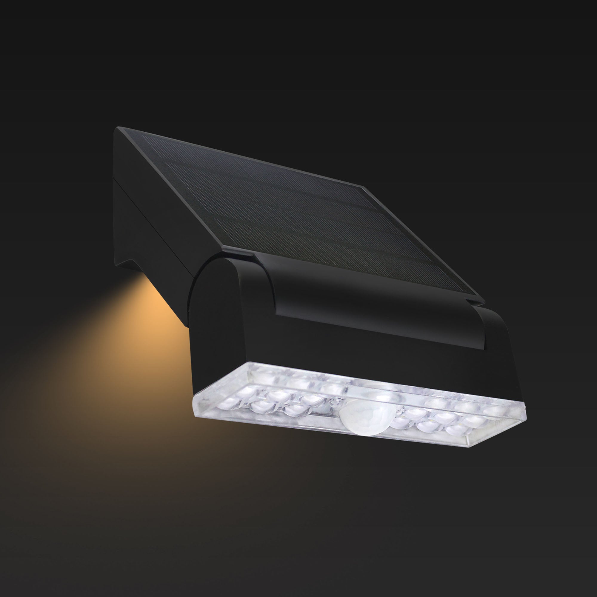 Proiettore LED solare con sensore di movimento installato a parete - Bot Lighting INCLINE4N