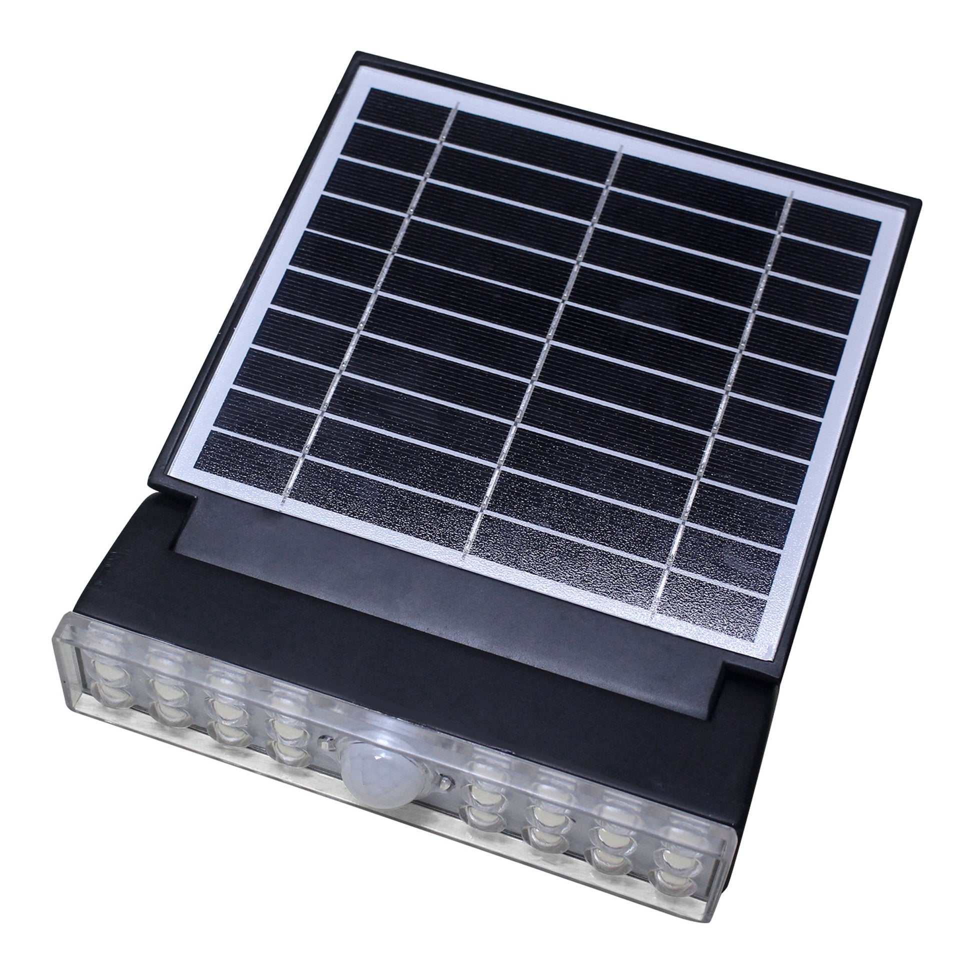 Proiettore LED solare con sensore di movimento installato a parete - Bot Lighting INCLINE8N