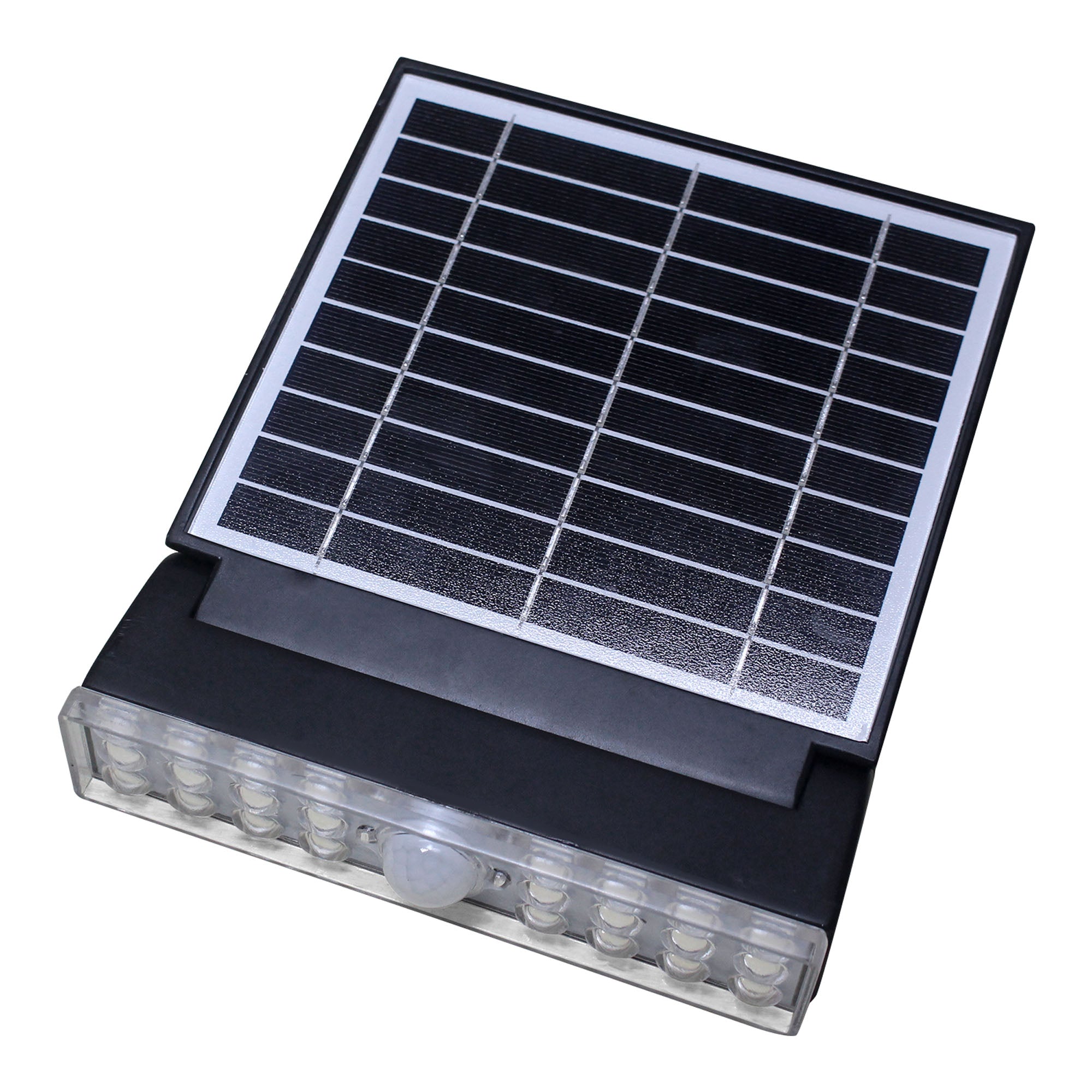 Proiettore LED solare con sensore di movimento installato a parete - Bot Lighting INCLINE8N