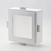 Faretto da incasso quadrato bianco in gesso Isyluce 810