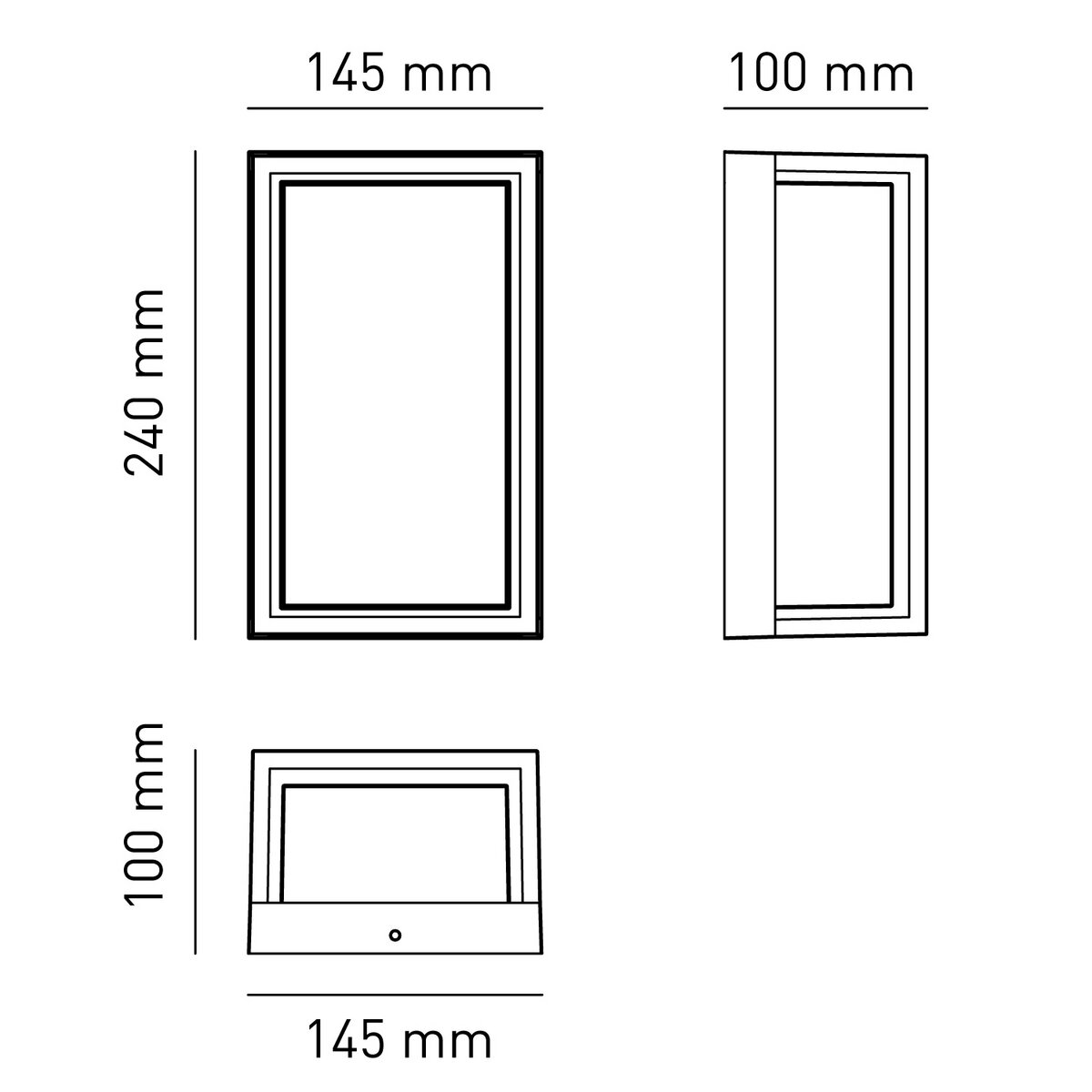 Lanterna da muro Leon12 Bot Lighting bianco