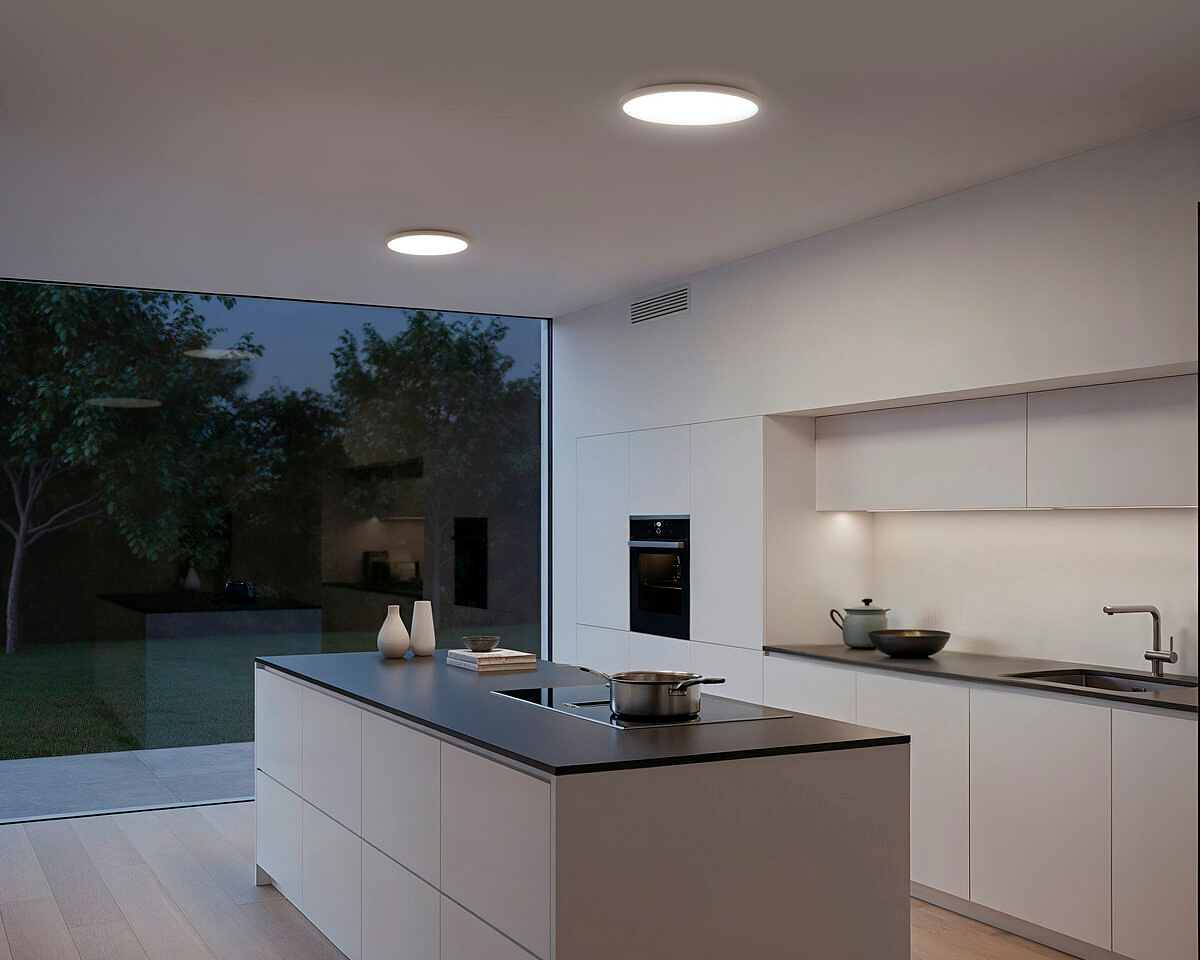 Plafoniera LED Ultrasottile Linda – ambientazione