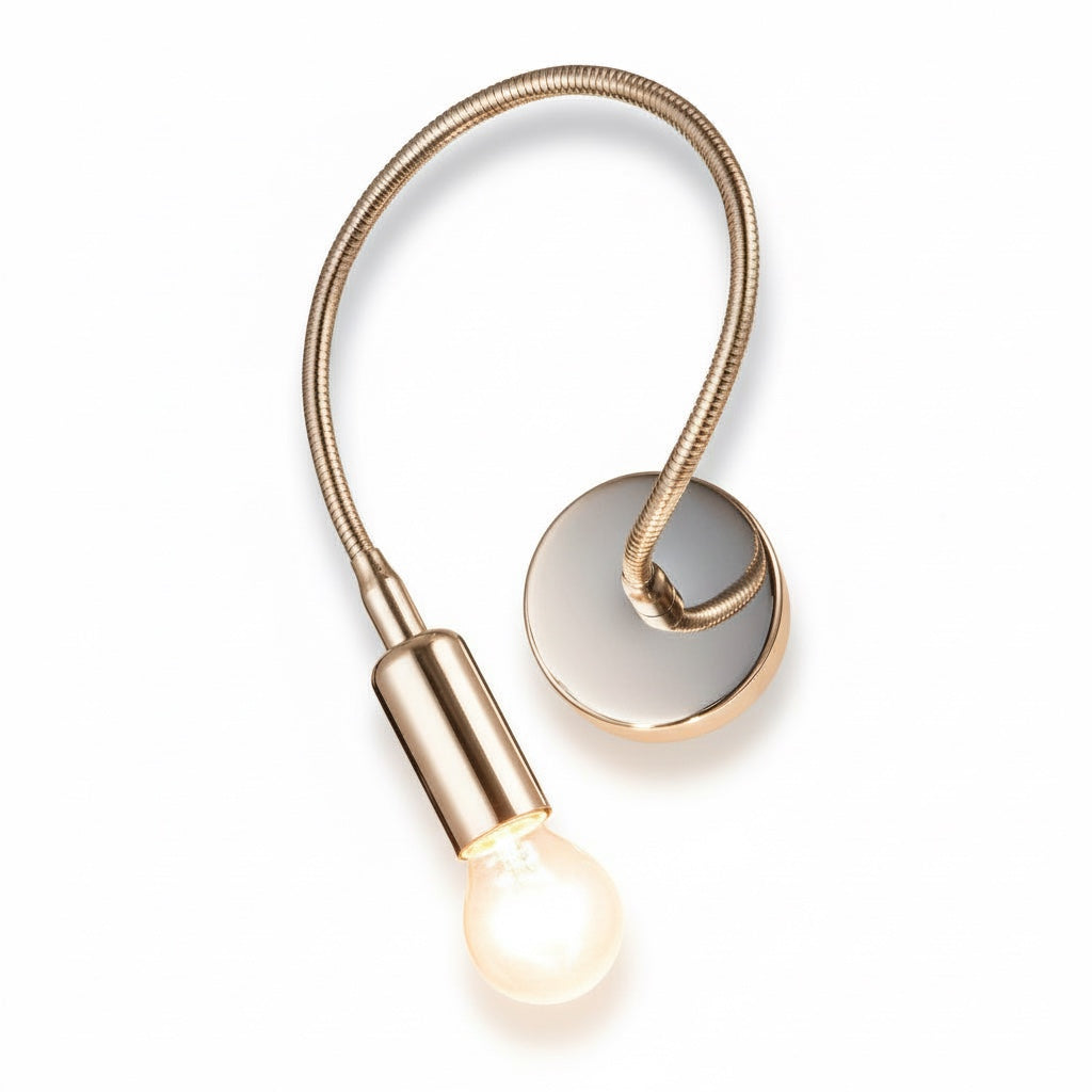 Applique moderna braccio flessibile cromato lucido Diamantlux LIVIA-A1