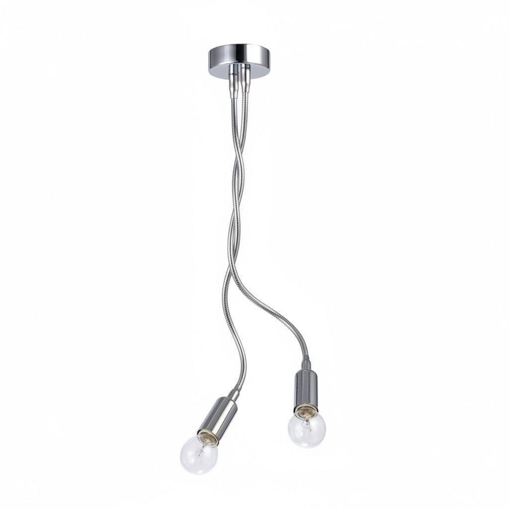 Applique moderna braccio flessibile cromato lucido Diamantlux LIVIA-A2