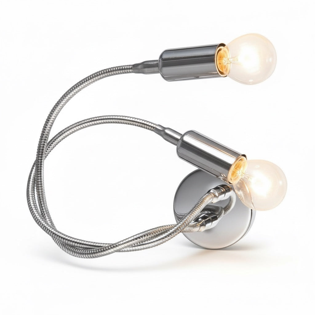 Applique moderna braccio flessibile cromato lucido Diamantlux LIVIA-A2