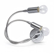 Applique moderna braccio flessibile cromato lucido Diamantlux LIVIA-A2