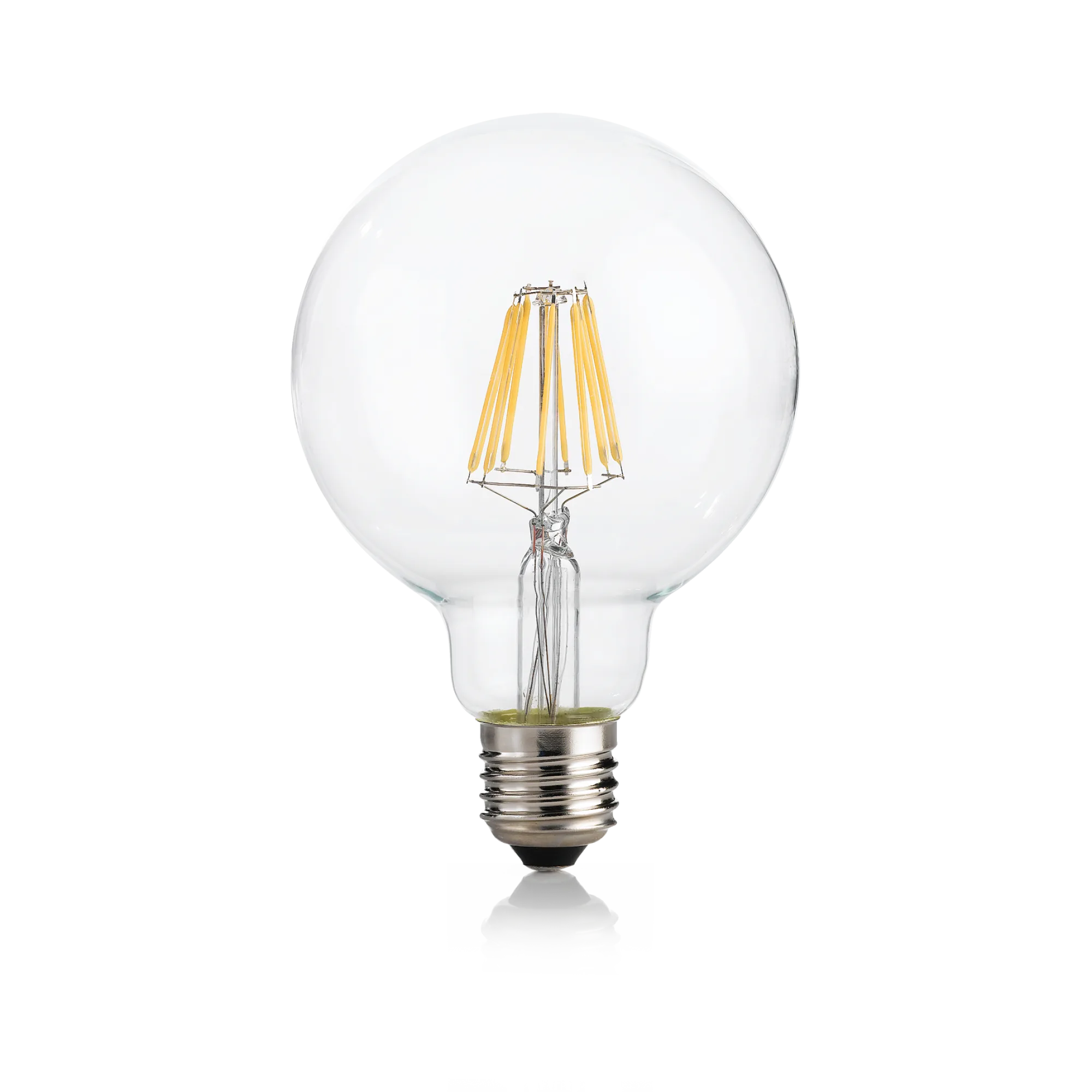 Lampadina filamento led Globo G95 E27 vetro trasparente
