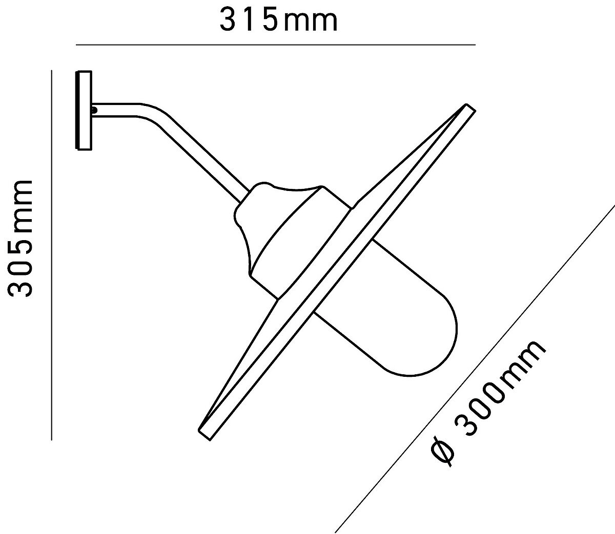 Lanterna da esterno classica vintage IP44 E27 Venezia AP1 SpaceLux