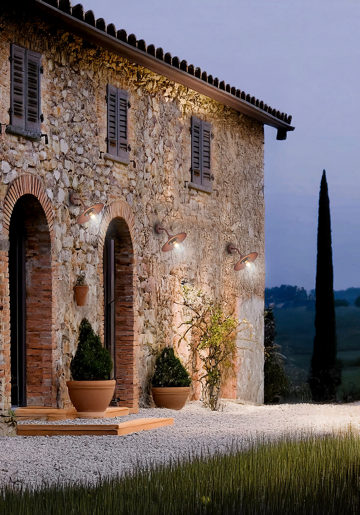 Lanterna da esterno classica vintage IP44 E27 Venezia AP1 SpaceLux