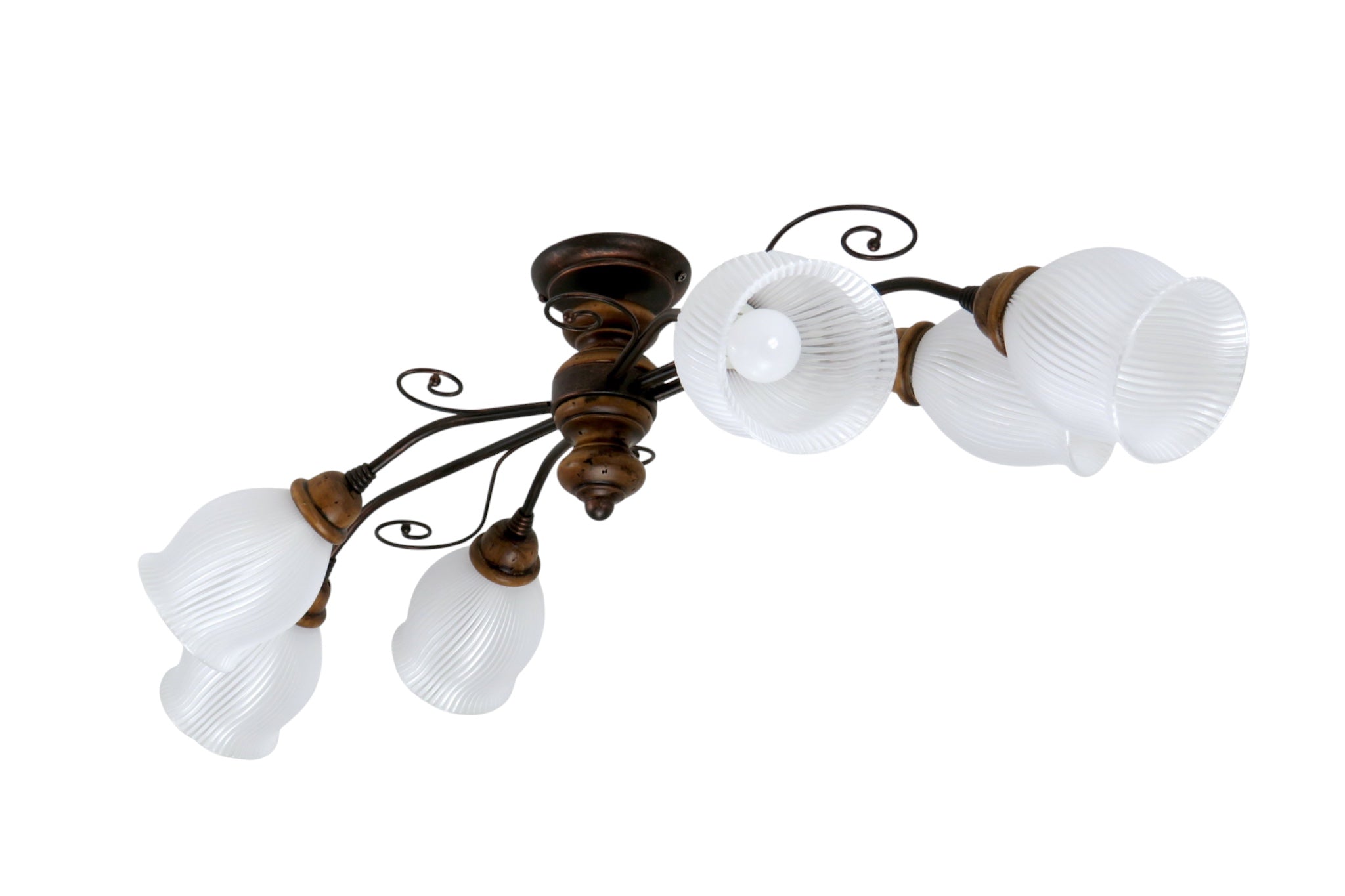 Plafoniera in legno rustico Diamantlux 105 P6