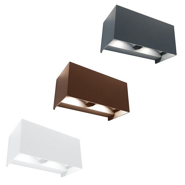 Applique da Esterno Marbella Duo LED CCT Quadrupla Emissione - Bot Lighting