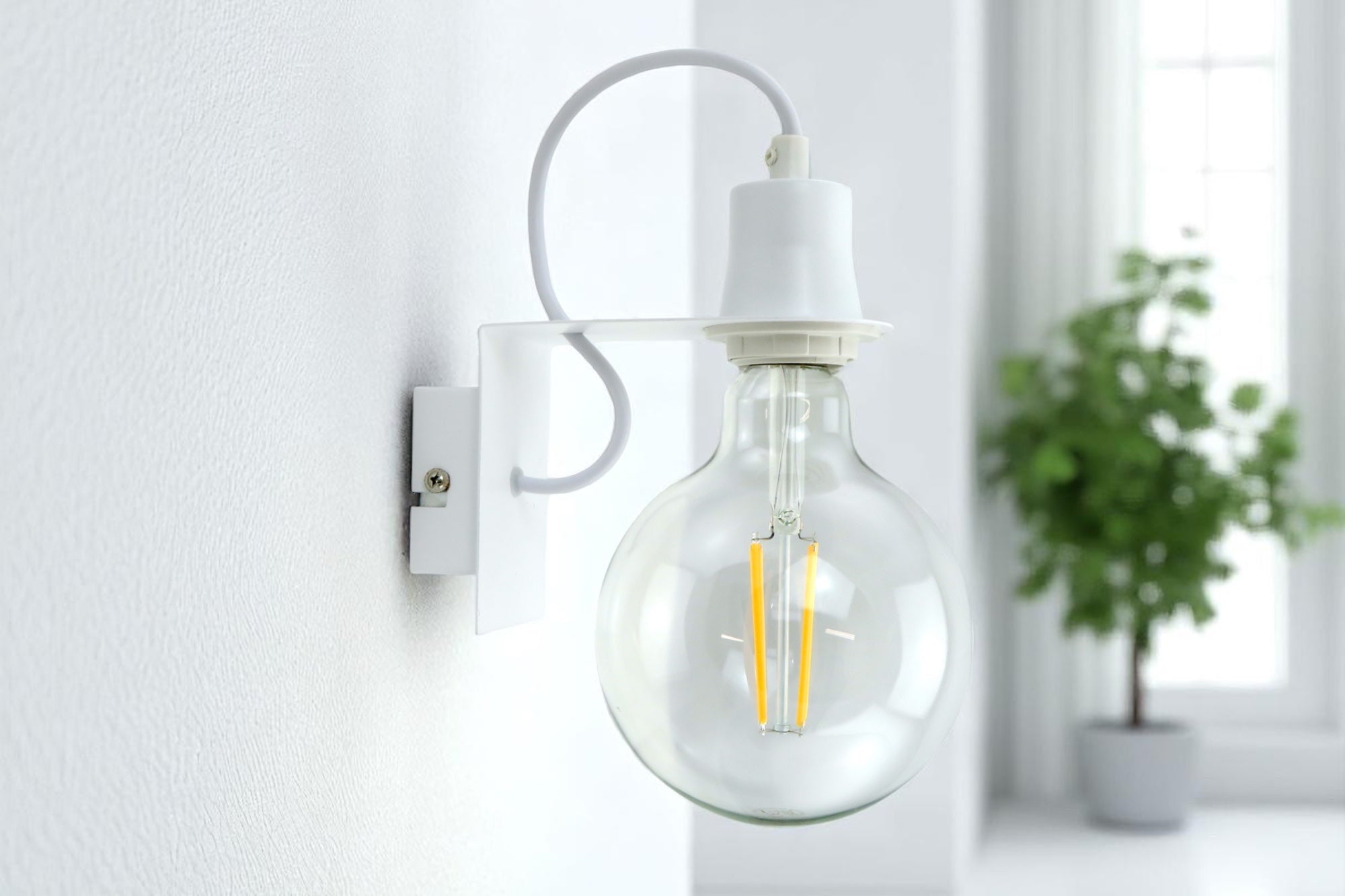 Applique da Parete Molto Luminose Minimal Bianco - Diamantlux MINI-A