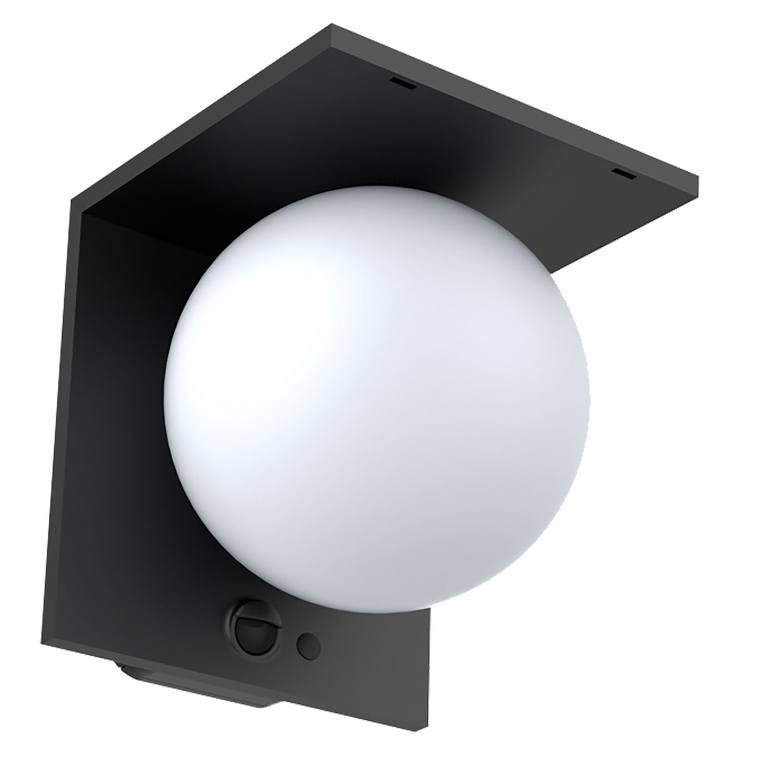 Applique solare da esterno nero accesa - Bot Lighting MOON