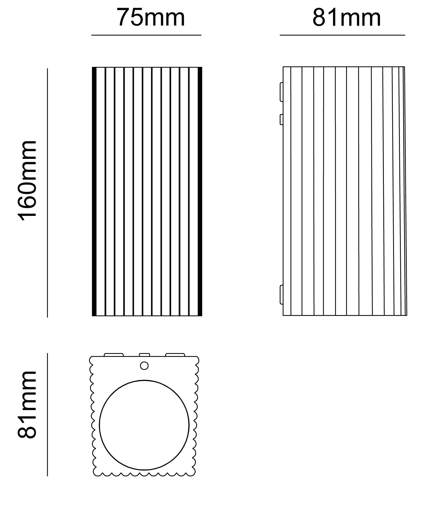 Applique da Esterno Murcia2 GU10 IP65 IK08 Plissettata - Bot Lighting