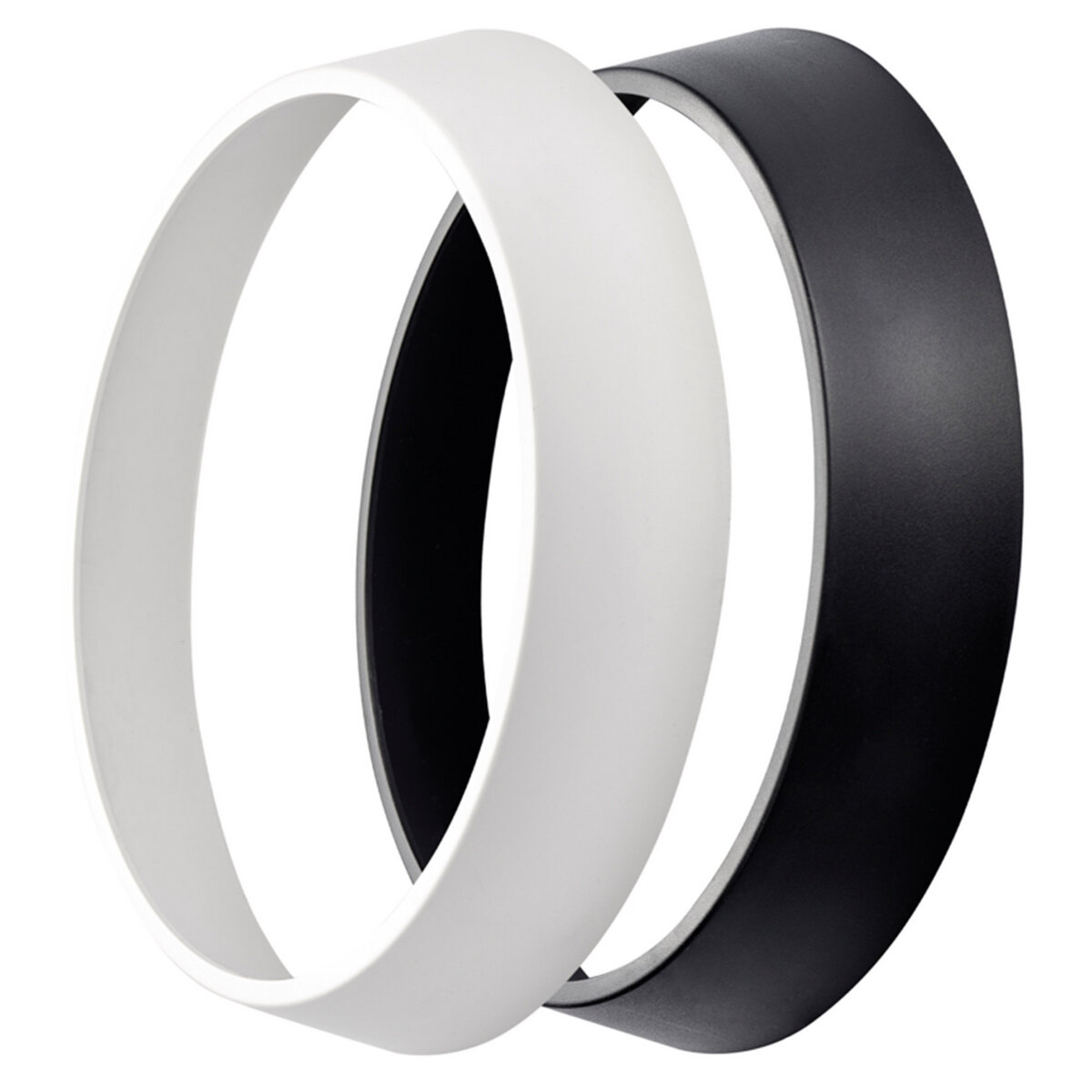 Plafoniera LED Tonda IP65 IK08 CCT 15W o 24W con Anelli Bianco e Nero, anche con Sensore Crepuscolare – dettaglio