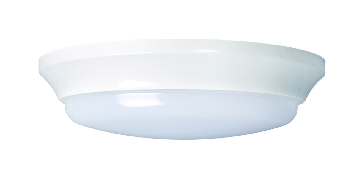 Plafoniera LED Tonda IP44 IK10 12W o 20W in Policarbonato per Bagni, Garage e Scale – immagine prodotto