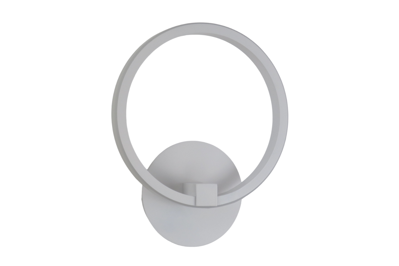 Applique LED Cerchio Moderno 11W 4000K Bianco - Diamantlux SARA A WH