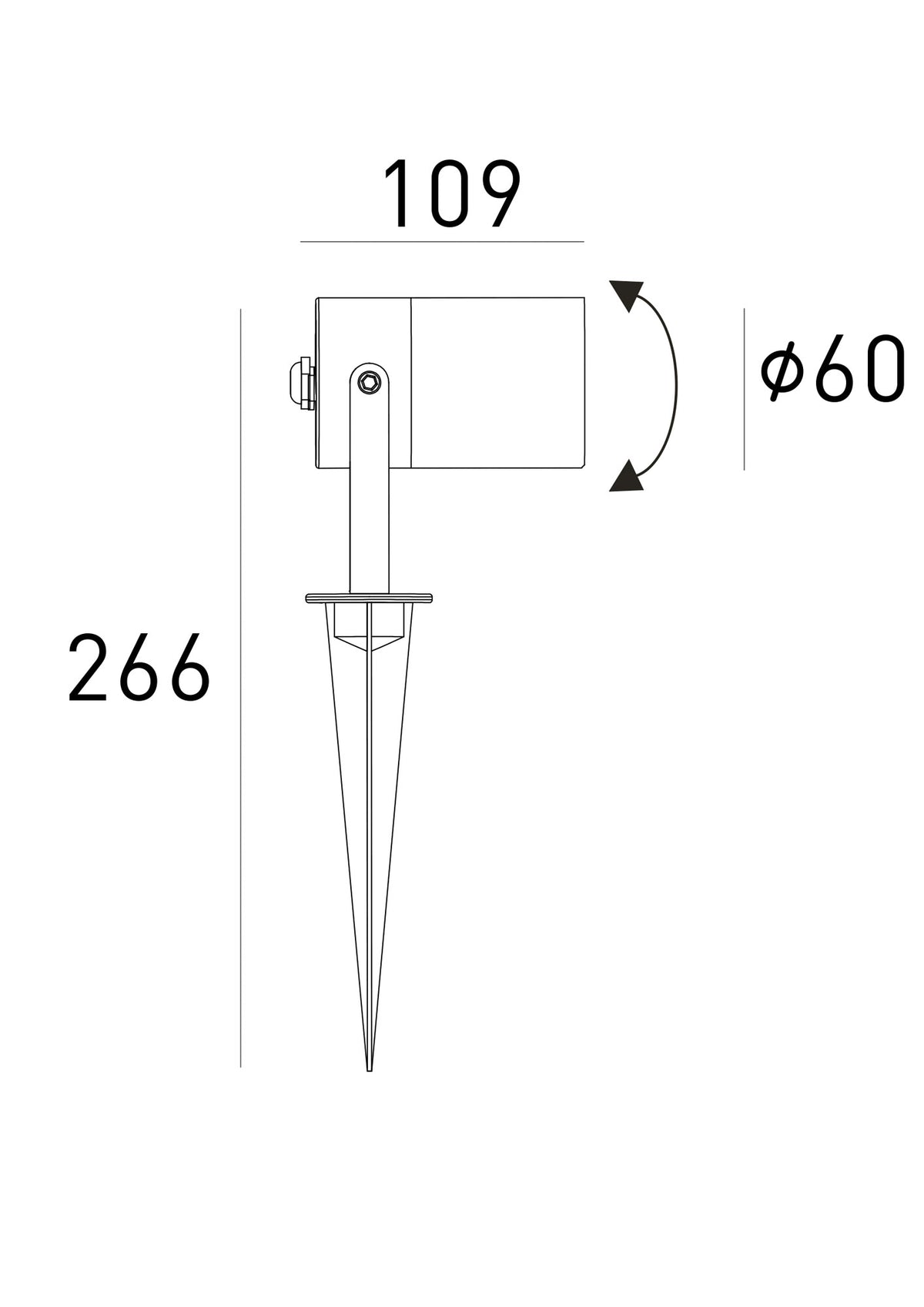 Picchetto da Giardino Spiky1 GU10 IP65 - Bot Lighting