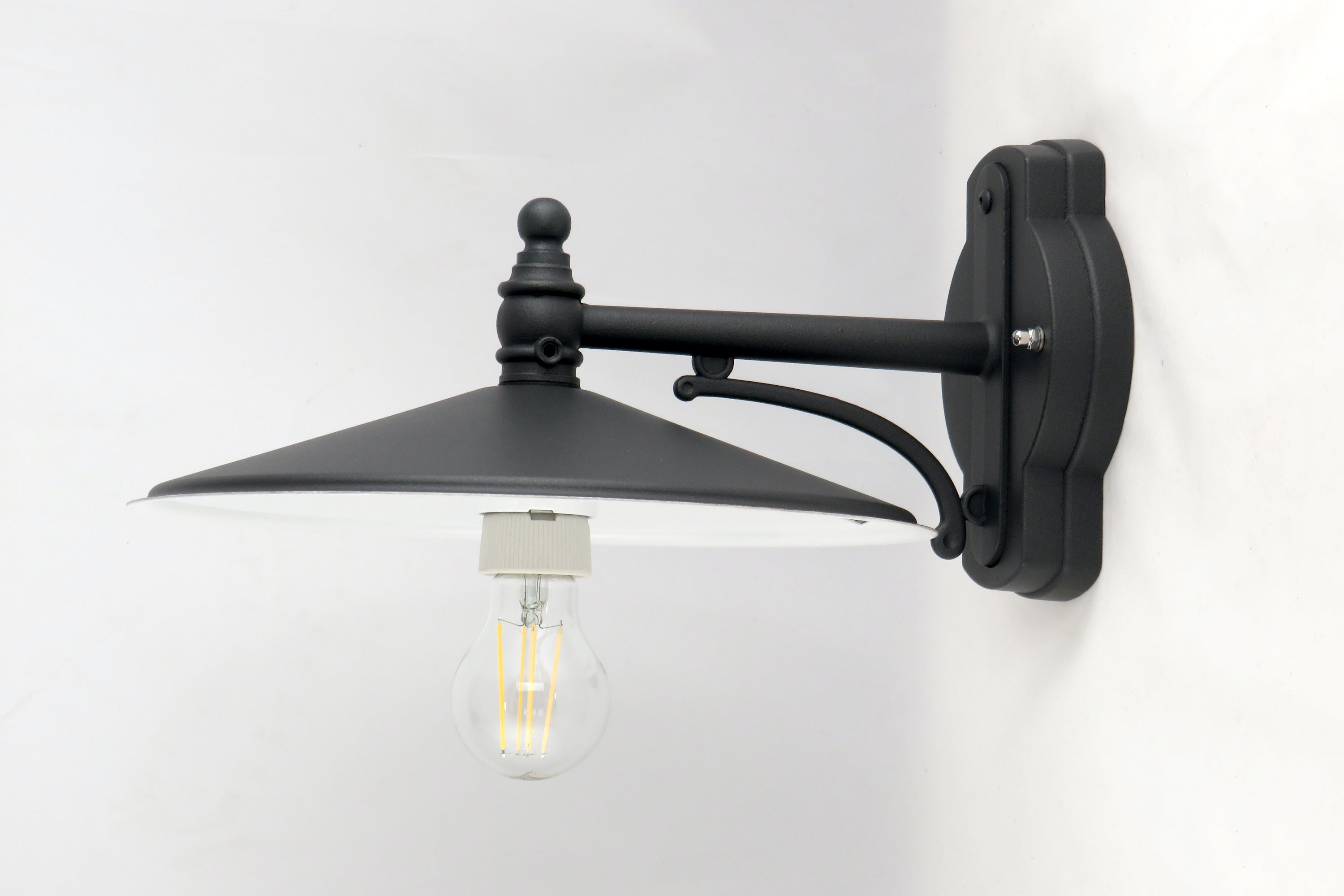 Applique Esterno Classica E27 Antracite IP23 - SURYA 4X210 LO