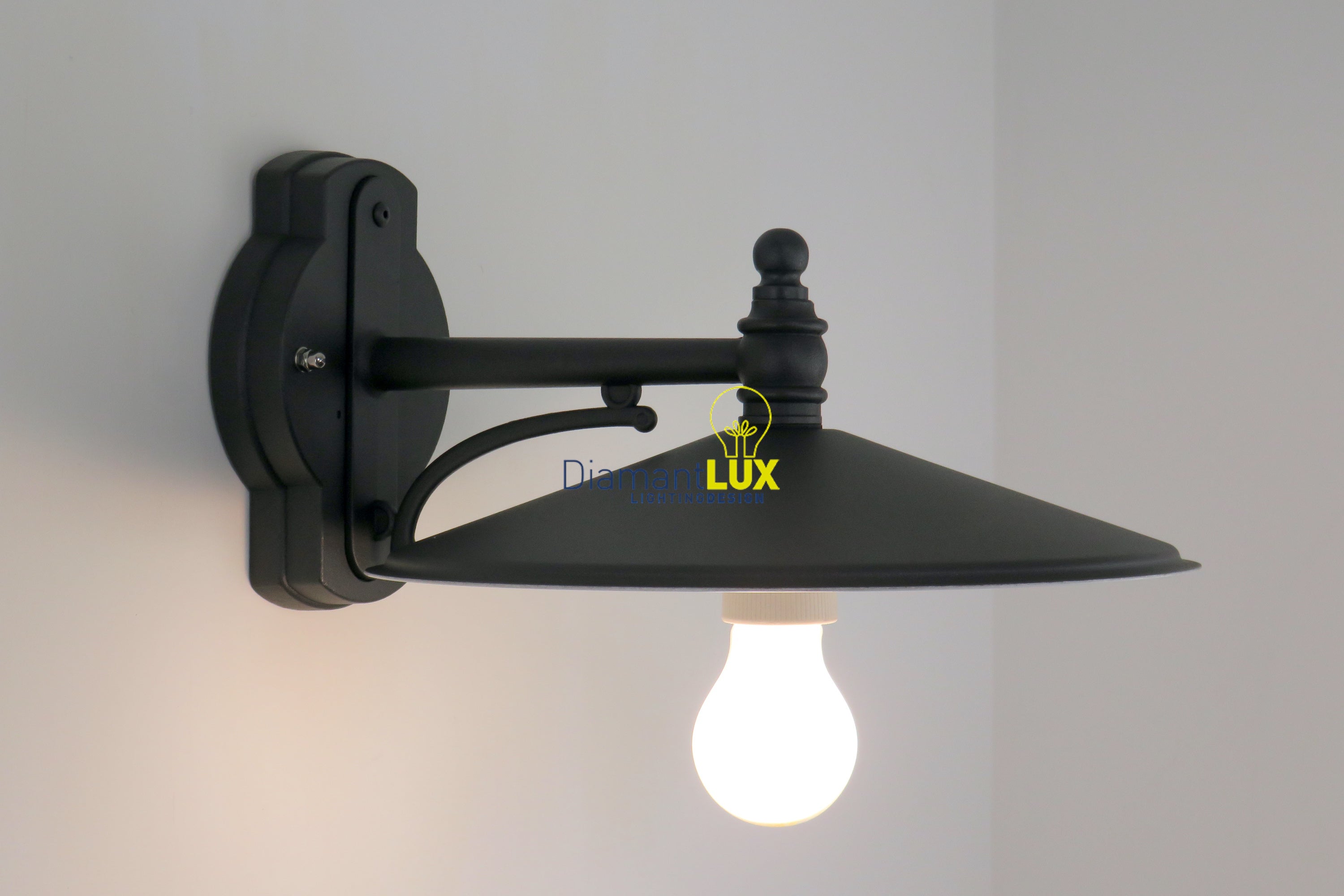 Applique Esterno Classica E27 Antracite IP23 - SURYA 4X210 LO